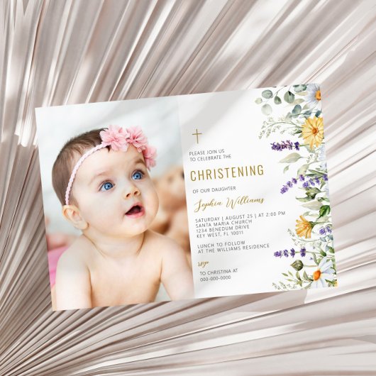 カモミール&ユーカリプタスフォト《キリスト教》洗礼式や命名式 招待状