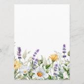 カモミール&ユーカリプタスワイルドフラワー結婚ズメニュー メニュー (裏面)