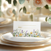 カモミール&ユーカリプタスワイルドフラワー結婚ズ プレイスカード