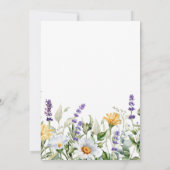 カモミール&ユーカリプタスワイルドフラワー結婚ズ 招待状 (裏面)