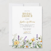 カモミール&ユーカリプトゥスワイルドフラワーブライダルシャワー 招待状 (正面)