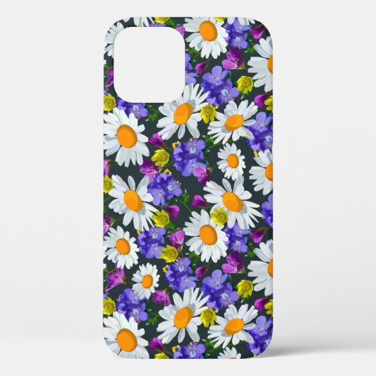 カモミール、野生の花:シームレスなパターン。 Case-Mate iPhoneケース (裏面)