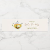 カモミ魅力的ルブライダルティーパーティー ペットボトルラベル (シングルラベル)