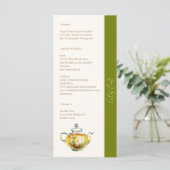 カモミ魅力的ルブライダルティーパーティー メニュー (スタンド正面)