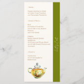 カモミ魅力的ルブライダルティーパーティー メニュー (正面)