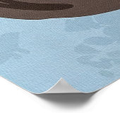 カモミ魅力的ル・モアのかわいいグレー猫 ポスター (角)