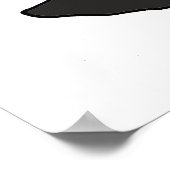 カモメおもしろいドリ食べ物ーのタコ漫画 ポスター (角)