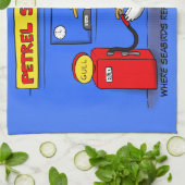 カモメおもしろいリカ キッチンタオル (折り畳み)