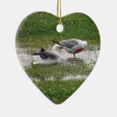 カモメがお風呂に セラミックオーナメント (右)