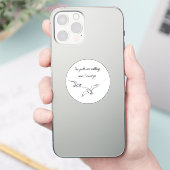 カモメが鳴いている、私は行かねばならない カモメの絵 シール (スマートフォン)