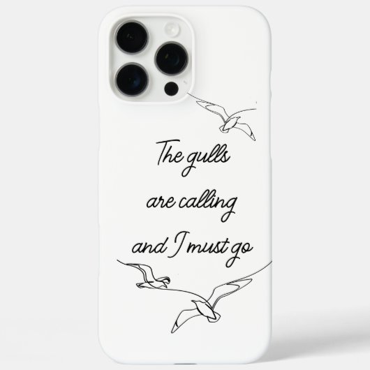 カモメが鳴いている、私は行かねば カモメのアート Case-Mate iPhoneケース (裏面)