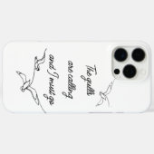 カモメが鳴いている、私は行かねば カモメのアート Case-Mate iPhoneケース (裏面 (横))