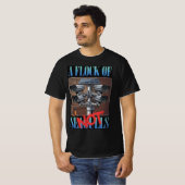 カモメじゃない群れ Tシャツ (正面フル)