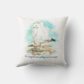 カモメたちが呼び寄せていて行かねばならない クッション (裏面)