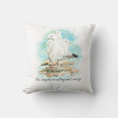 カモメたちが呼び寄せていて行かねばならない クッション (正面)