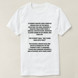 カモメとアイスクリームについてのAIのジョーク Tシャツ