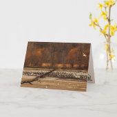 カモメとガチョウの父親の日 カード (黄色い花)