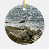 カモメと海 セラミックオーナメント (裏面)
