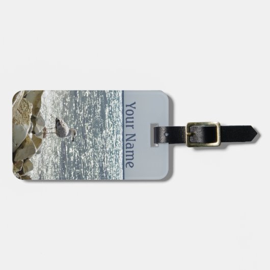 カモメと海 ラゲッジタグ (正面横)