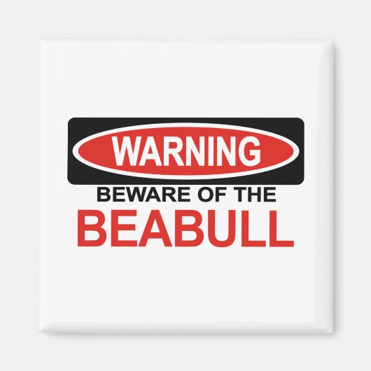 カモメに用心する マグネット (正面)