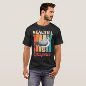 カモメのささやき手 鳥 海の鳥 カモメのささやき手 Tシャツ (正面フル)