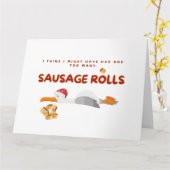 カモメのクリスマス – ソーセージが多転が過ぎ カード (黄色い花)