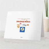 カモメのクリスマス – ソーセージが多転が過ぎ カード (裏面)