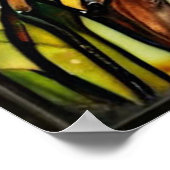 カモメのステンドグラス ポスター (角)