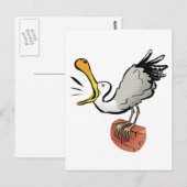 カモメのチャット ポストカード (正面/裏面)