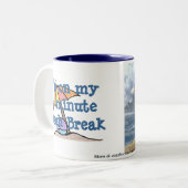 カモメのビーチの壊れ目のマグ ツートーンマグカップ (正面左)