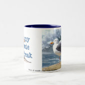 カモメのビーチの壊れ目のマグ ツートーンマグカップ (中央)