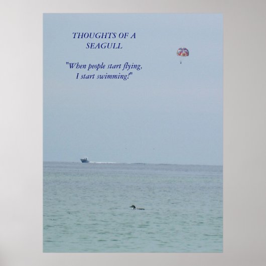 カモメのポスターの考え ポスター (正面)