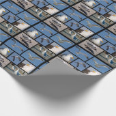 カモメのポスターの複数の写真 ラッピングペーパー (角)