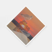 カモメの夕日 スタンダードランチョンナプキン (角)