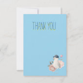 カモメの手紙感謝してい サンキューカード (裏面)