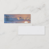 カモメの日没のプロフィールカード スキニー名刺 (正面/裏面)
