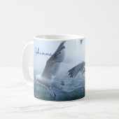 カモメの海面飛行 コーヒーマグカップ (正面左)