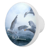 カモメの海面飛行 セラミックノブ (右)