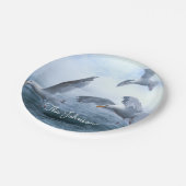カモメの海面飛行 ペーパープレート (アングル)