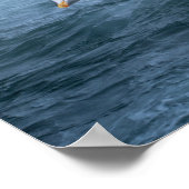 カモメの海面飛行 ポスター (角)