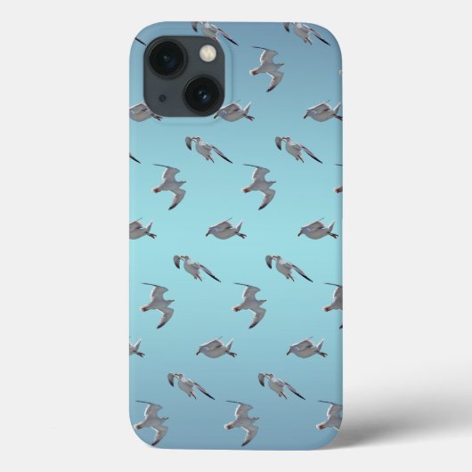 カモメの狂乱 iPad Miniケース (スカイブルーミックス) Case-Mate iPhoneケース (裏面)