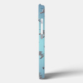 カモメの狂乱 iPad Miniケース (スカイブルーミックス) Case-Mate iPhoneケース (裏面 / 左)