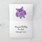 カモメの誕生日 カード (内部)