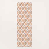 カモメの貝殻にドードルの装飾を施した模様 ヨガマット (裏面)