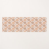 カモメの貝殻にドードルの装飾を施した模様 ヨガマット (正面(横))