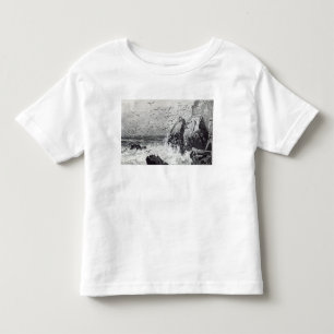 カモメの通い先 トドラーTシャツ