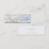 「カモメの飛行」の小さいしおり スキニー名刺 (正面/裏面)