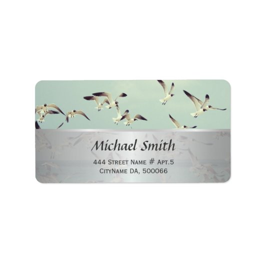 カモメの鳥獣 ラベル (正面)