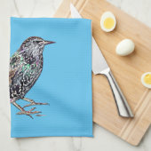 カモメはタヌキだ キッチンタオル (四つ折り)