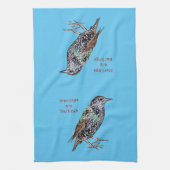 カモメはタヌキだ キッチンタオル (縦)